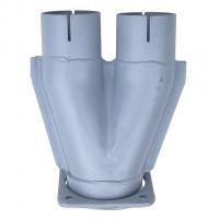 фото тройник глушителя 55105 (треугольный фланец) 55105-1203035 