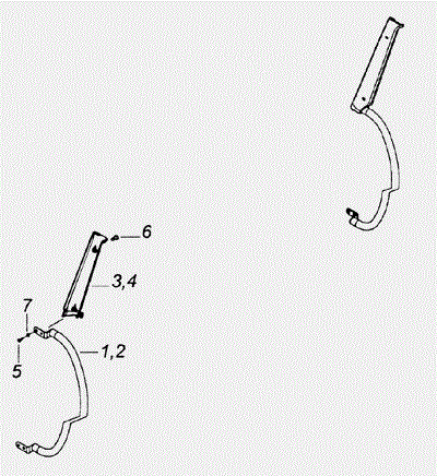 купить Поручень Евро правый ( на панель приборов )